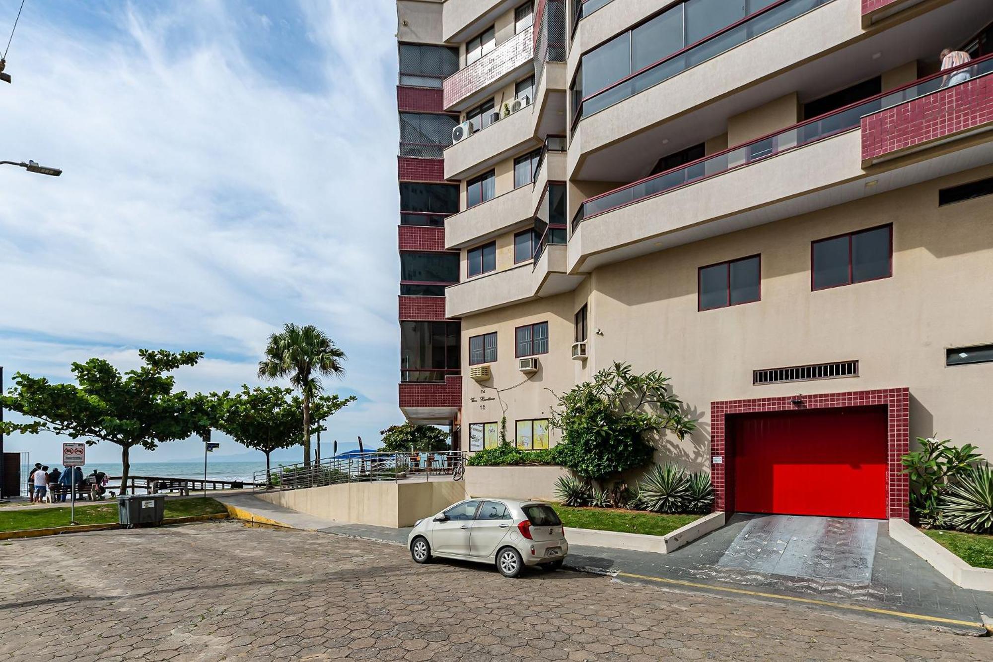 Apto pé na areia vista mar em Meia Praia EVB308 Itapema Exterior foto