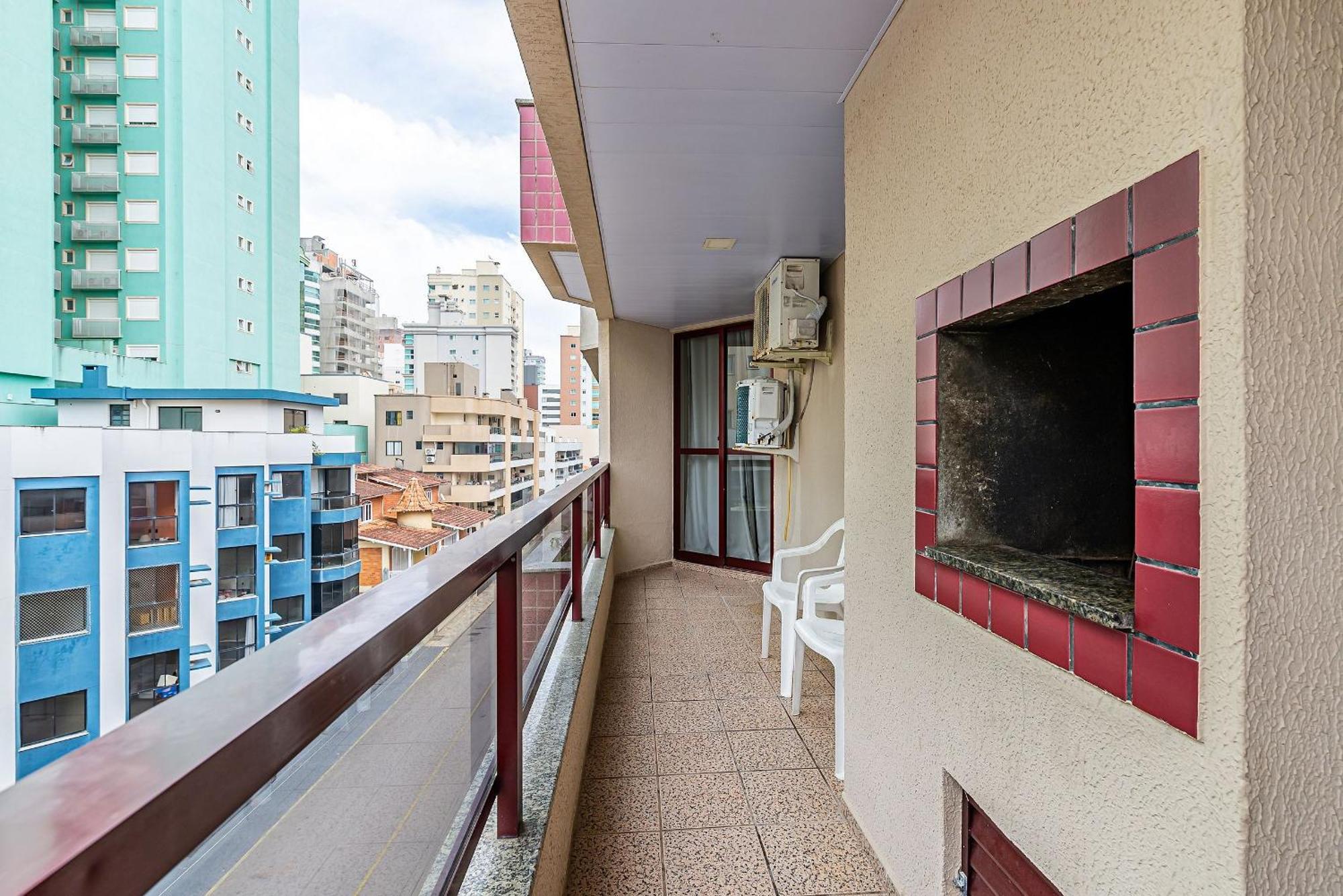 Apto pé na areia vista mar em Meia Praia EVB308 Itapema Exterior foto